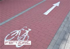 FEROBET Dlažba PARKETA bez fazety Standard 8cm Červená